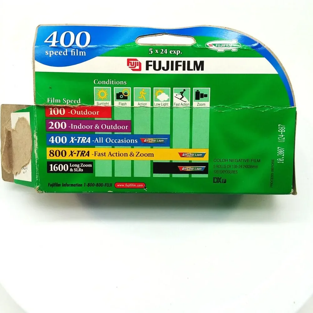 Fujifilm Superia X-TRA 400 Film 5 24 exp New Unused Rolls Film Photography 35mm